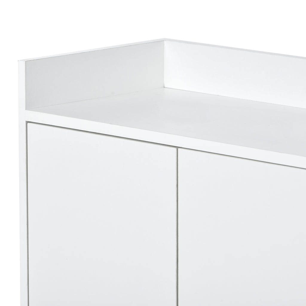 Leoglint TREXM Modern Sideboard Elegant Buffet Cabinet with Large Storage Space for Dining Room, Entryway (White)