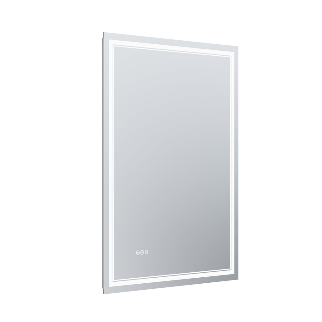 Leoglint LED Bathroom Mirror, 36x48 inch Bathroom Vanity Mirrors with Lights, Mirrors for Wall with Smart Touch Button, Anti-Fog, Memory Function, Stepless Dimmable Makeup Mirror (Horizontal/Vertical)