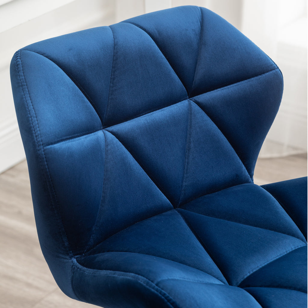 Leoglint Eldon Diamond Tufted Adjustable Swivel Office Chair, Blue