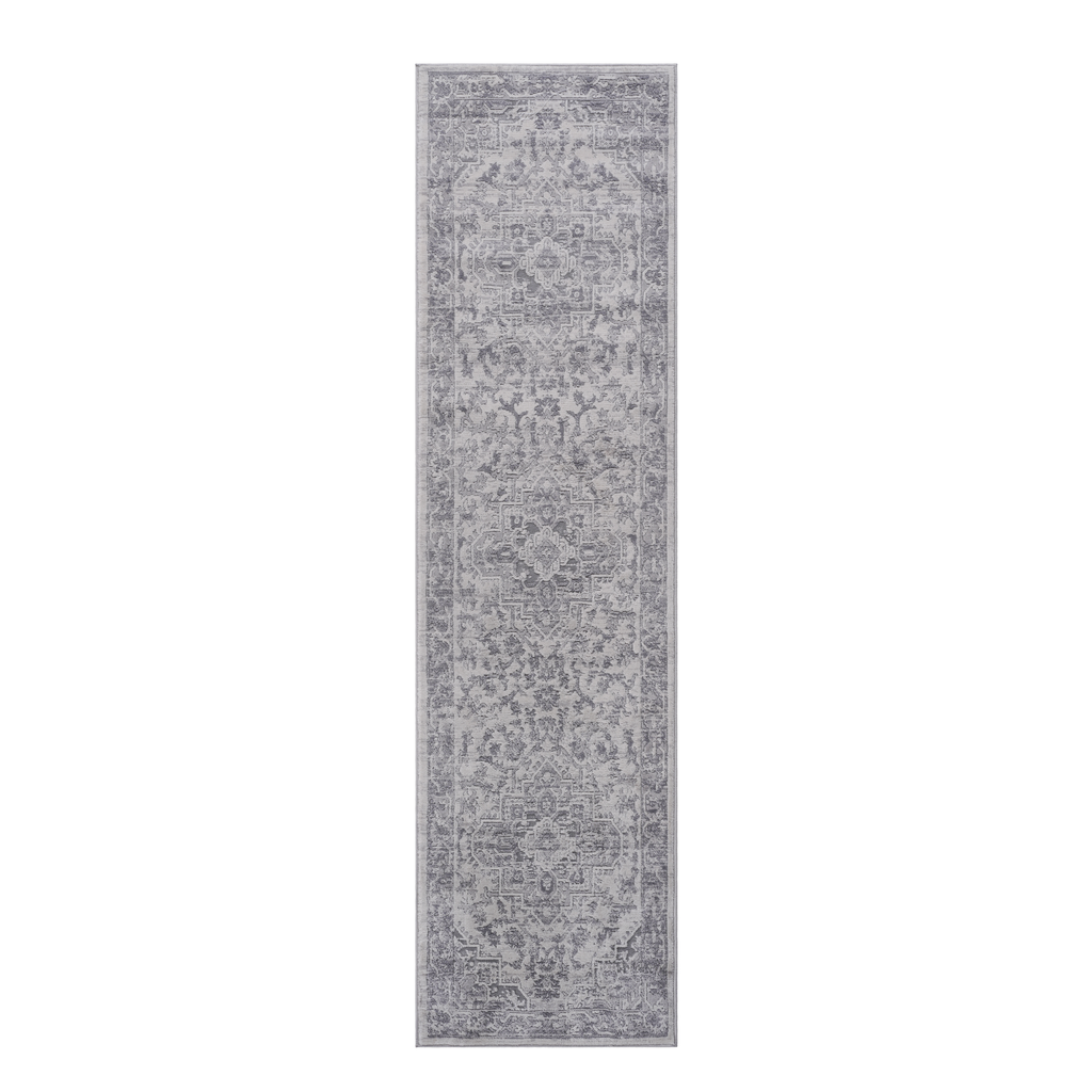 Leoglint 2X8 Silver/Oriental Non-Shedding Living Room Bedroom Dining Home Office Stylish and Stain Resistant Area Rug