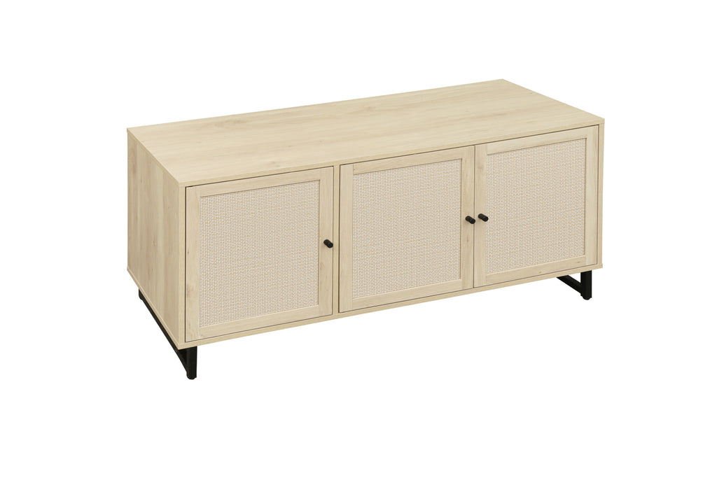 Leoglint 3 Door Cabinet,Sideboard Accent Cabinet, Storage Cabinet for Living Room, Hallway Entryway Kitchen