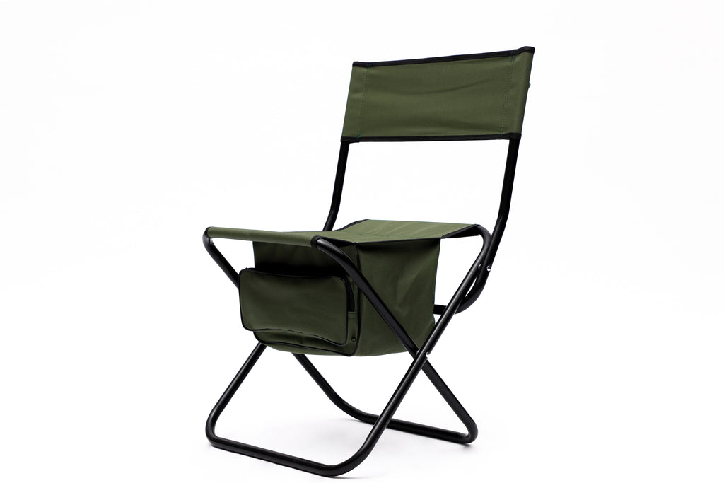 Leoglint 4-piece Folding Outdoor Chair with Storage Bag, Portable Chair for indoor, Outdoor Camping, Picnics and Fishing,Green