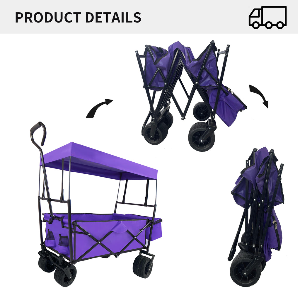 Leoglint Garden cart Outdoor Garden Park Utility kids wagon portable beach trolley cart camping foldable folding wagon