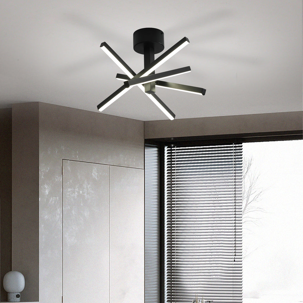 Leoglint Pendant LED Semi Flush Mount Ceiling lamp Chandelier