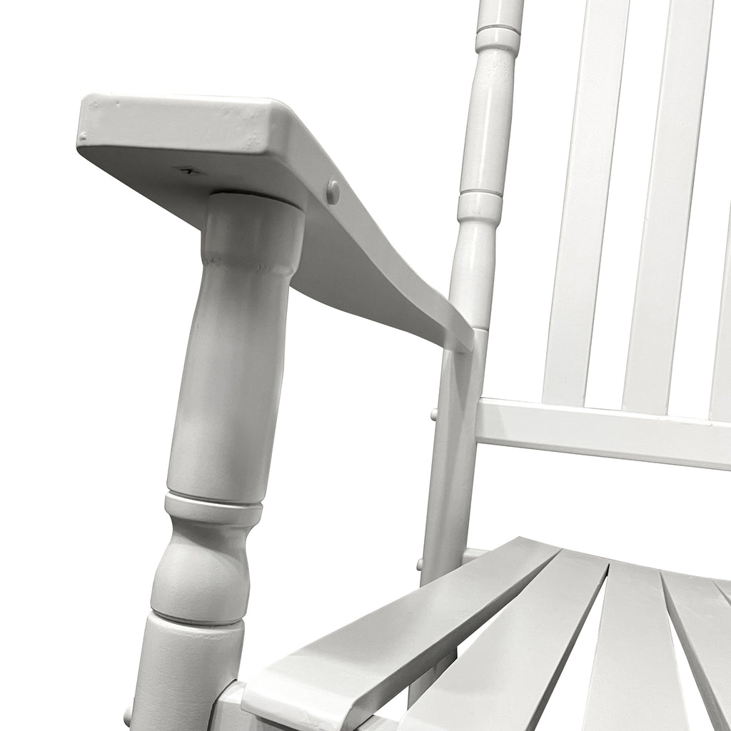 Leoglint BALCONY PORCH ADULT ROCKING OUTDOOR CHAIR - WHITE