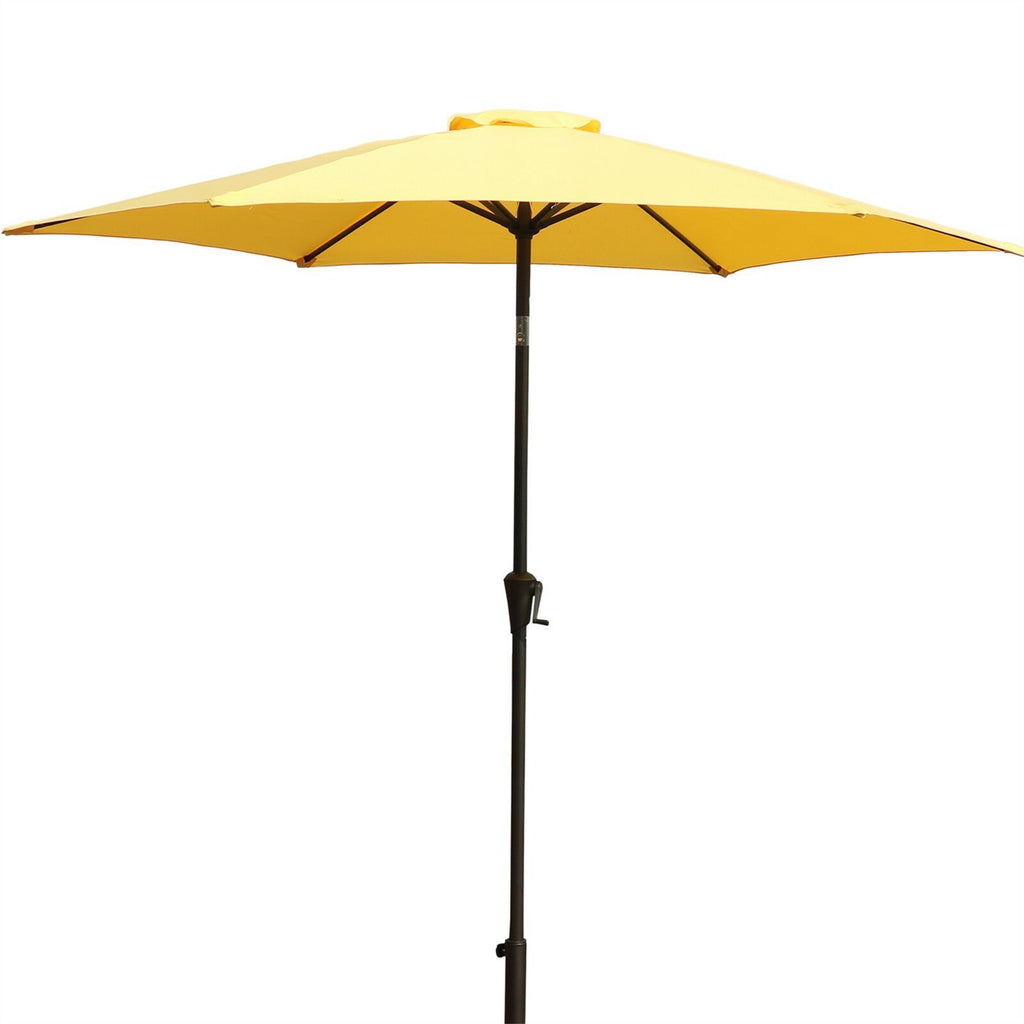 Leoglint 9' Pole Outdoor Umbrella With Carry Bag, Yellow