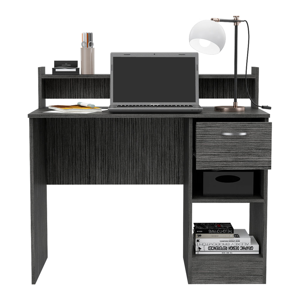 Leoglint Manaos Writing Computer Office Desk , Multiple Shelves, One Drawer