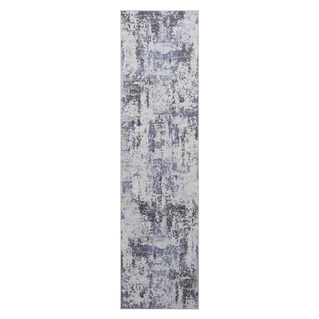 Leoglint 2X8 Grey/Denim /Abstract Non-Shedding Living Room Bedroom Dining Home Office Stylish and Stain Resistant Area Rug