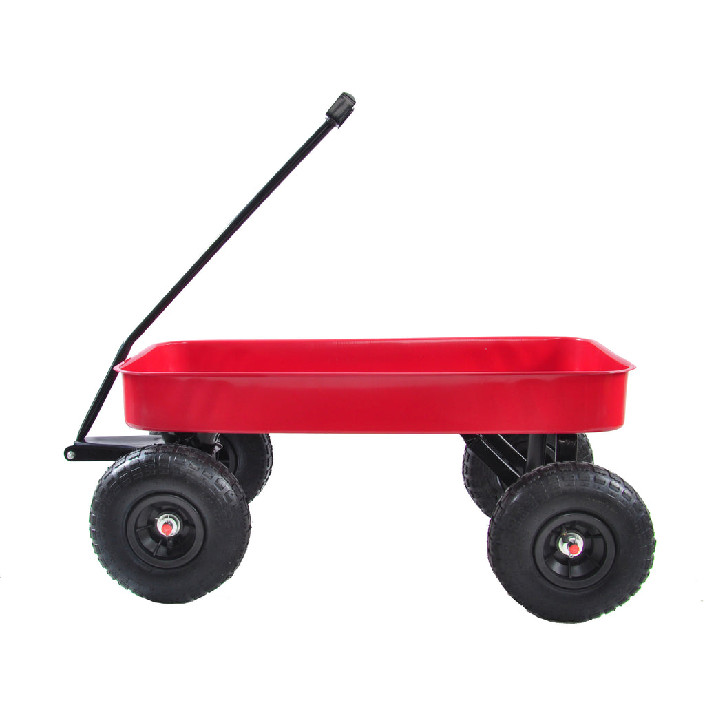 Leoglint Garden cart Outdoor Wagon All Terrain Pulling  Air Tires Children Kid Garden