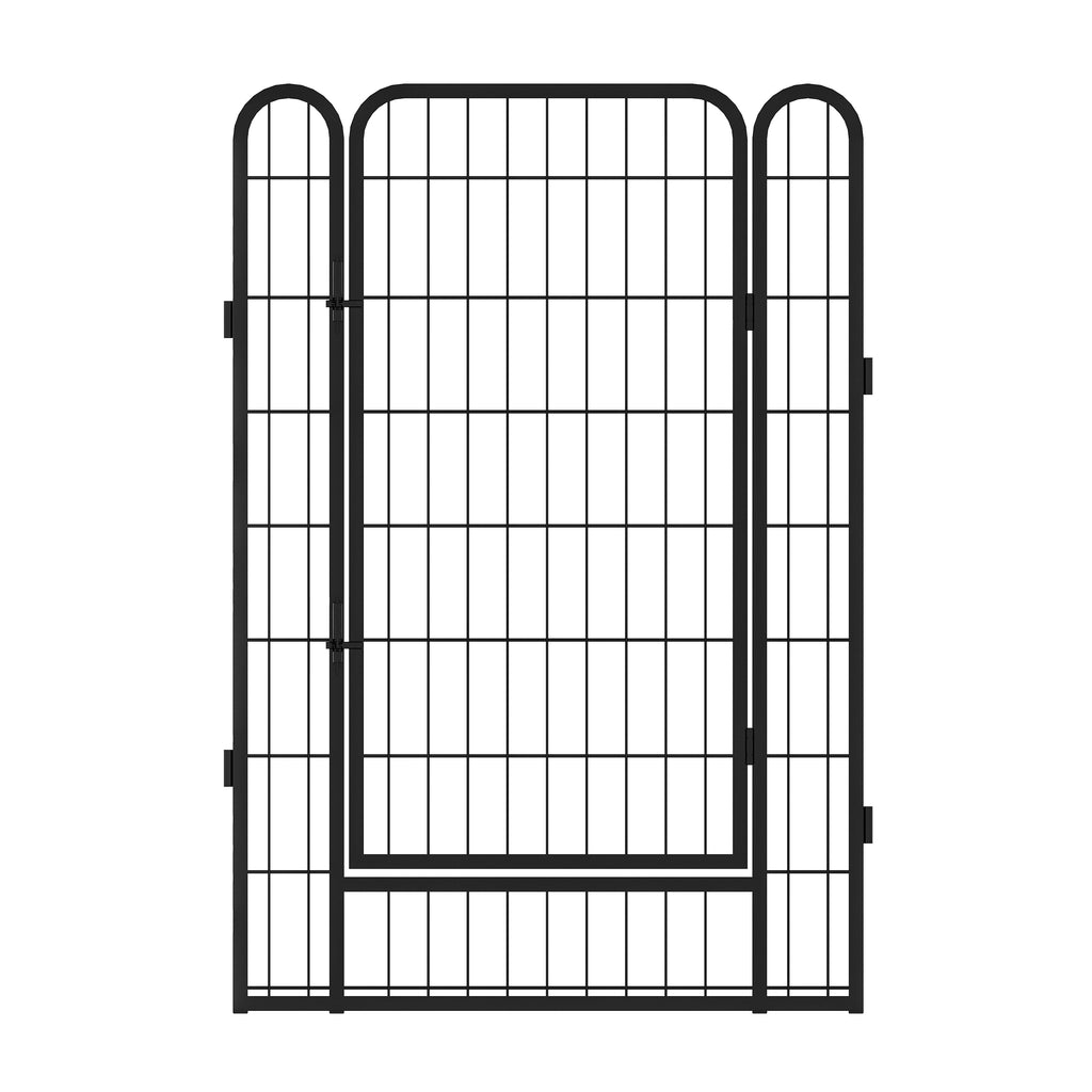 Leoglint 8 Panels Heavy Duty Metal Playpen with door,39.37"H Dog Fence Pet Exercise Pen for Outdoor, Indoor