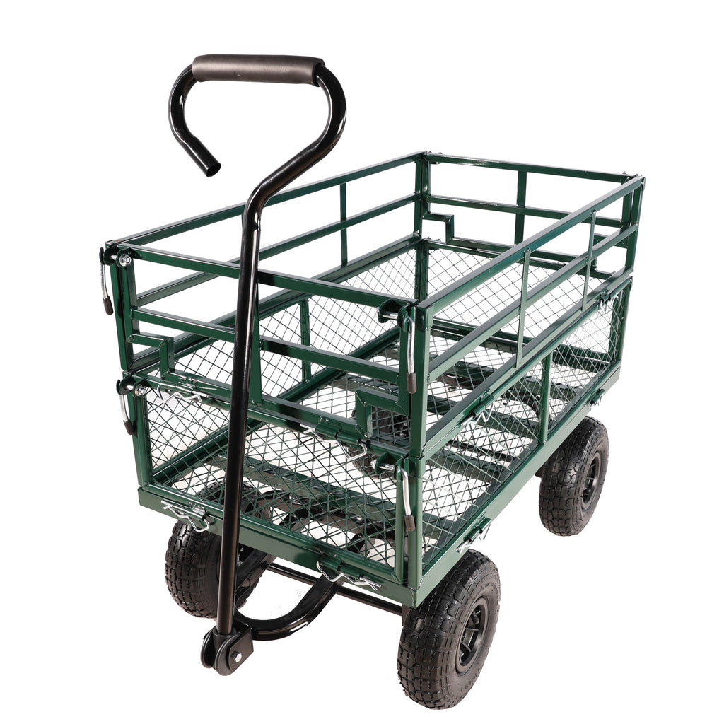 Leoglint Wagon Cart Garden cart trucks make it easier to transport firewood