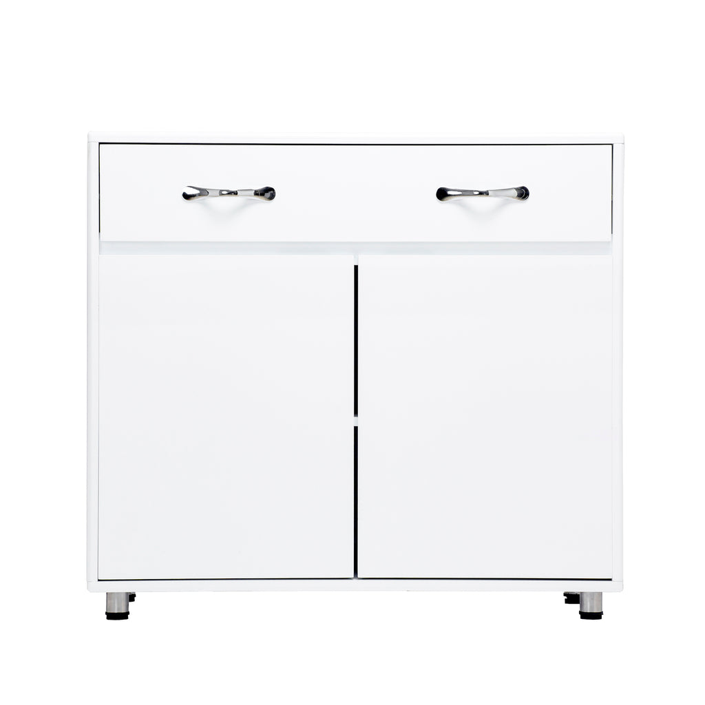 Leoglint Sideboard Two door Side Table-White