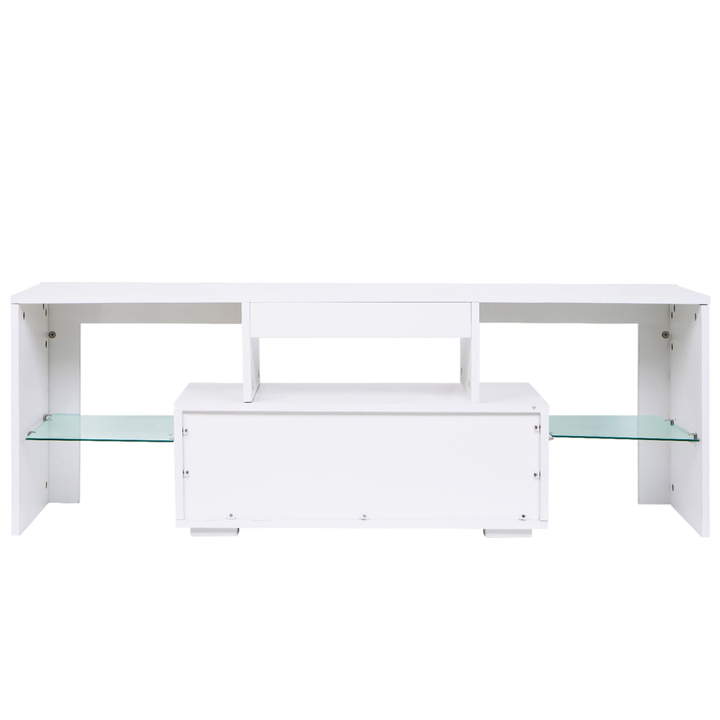 Leoglint TV stand with Storage 43 inch LED Modern TV Media Console Entertainment Center with Drawer TV cabinet for Living Room Bedroom