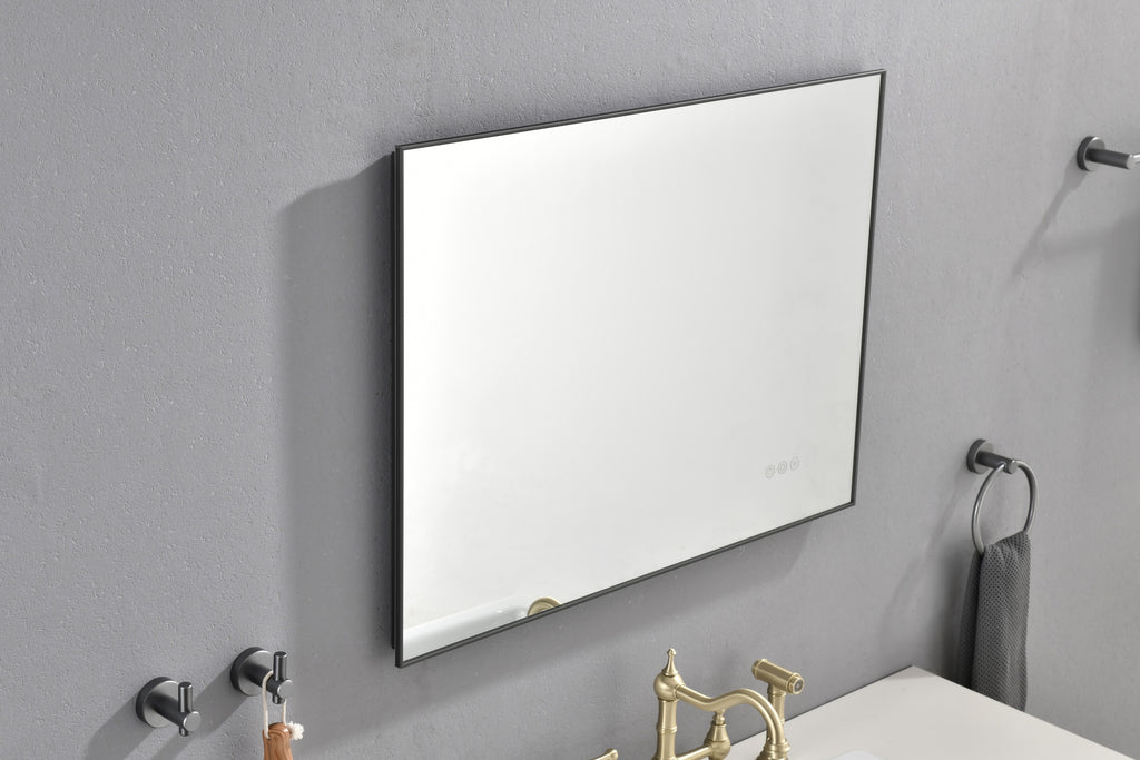 Leoglint 32 x 24Inch LED Mirror Bathroom Vanity Mirror with Back Light, Wall Mount Anti-Fog Memory Large Adjustable Vanity Mirror