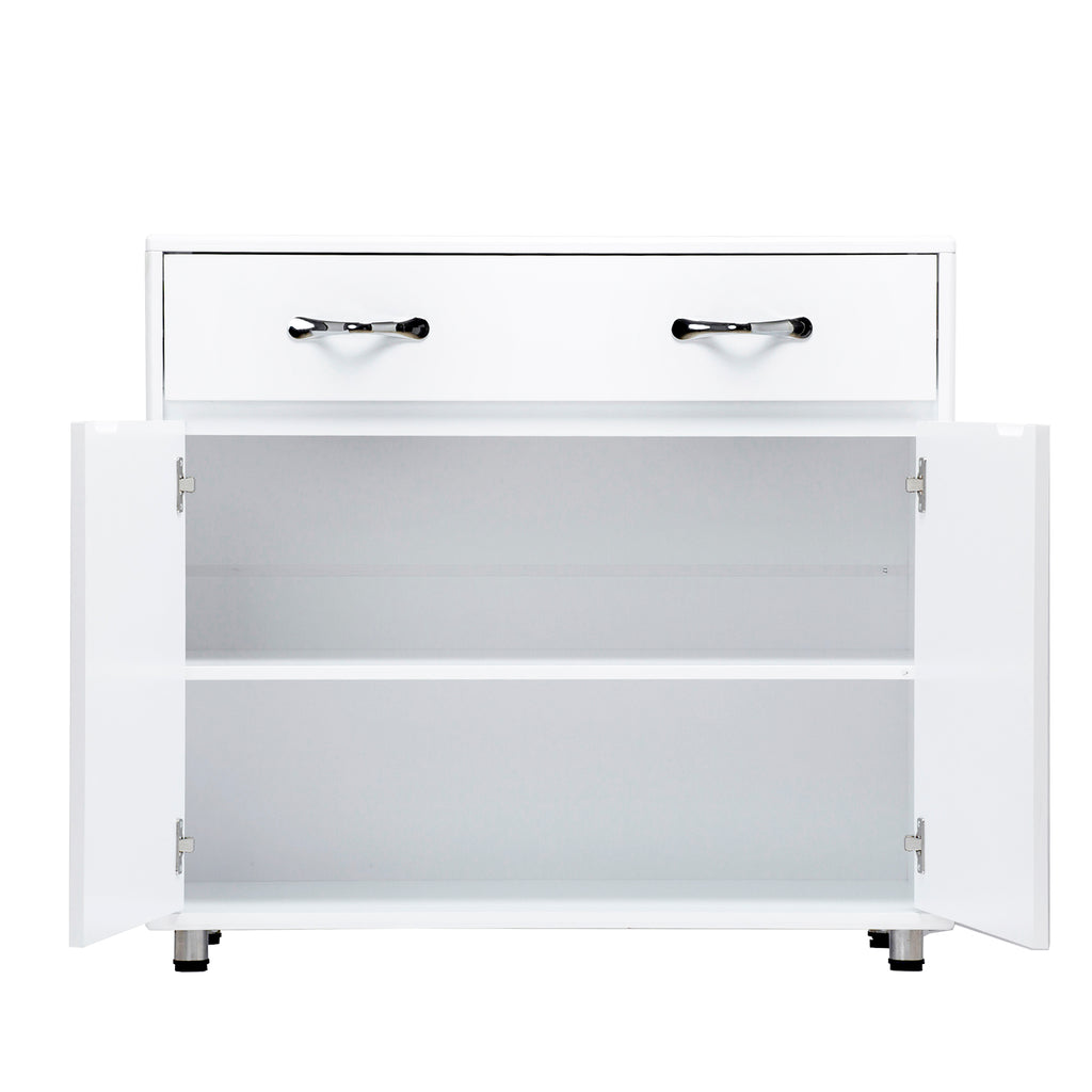 Leoglint Sideboard Two door Side Table-White