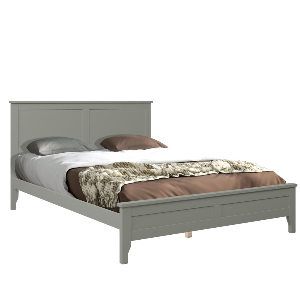 Modern Gray Solid Wood Full Platform Bed Frame(old sku:WF283524AAE)	 Modern Gray Solid Wood Full Platform Bed(old sku:WF283524AAE)