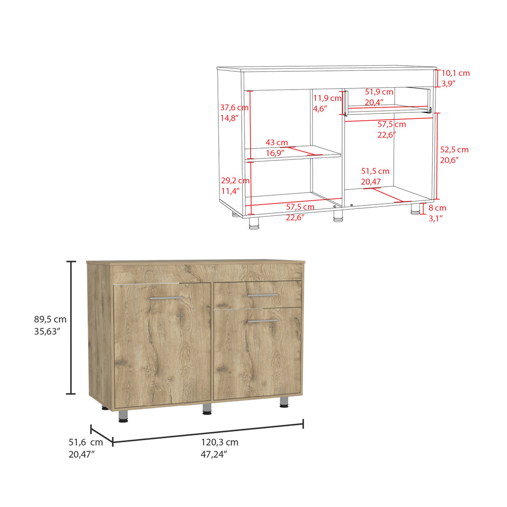 Leoglint Bathroom Vanity Utility Sink Champp, Kitchen, White / Aged Oak