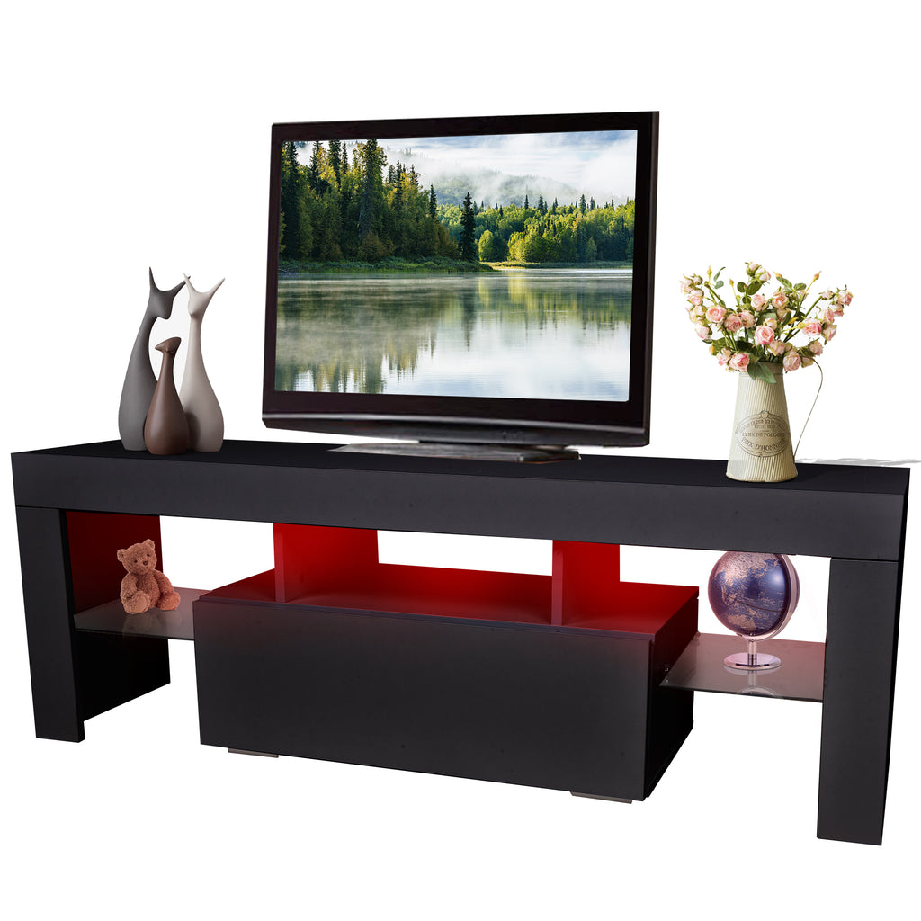 Leoglint TV stand with Storage 43 inch LED Modern TV Media Console Entertainment Center with Drawer TV cabinet for Living Room Bedroom