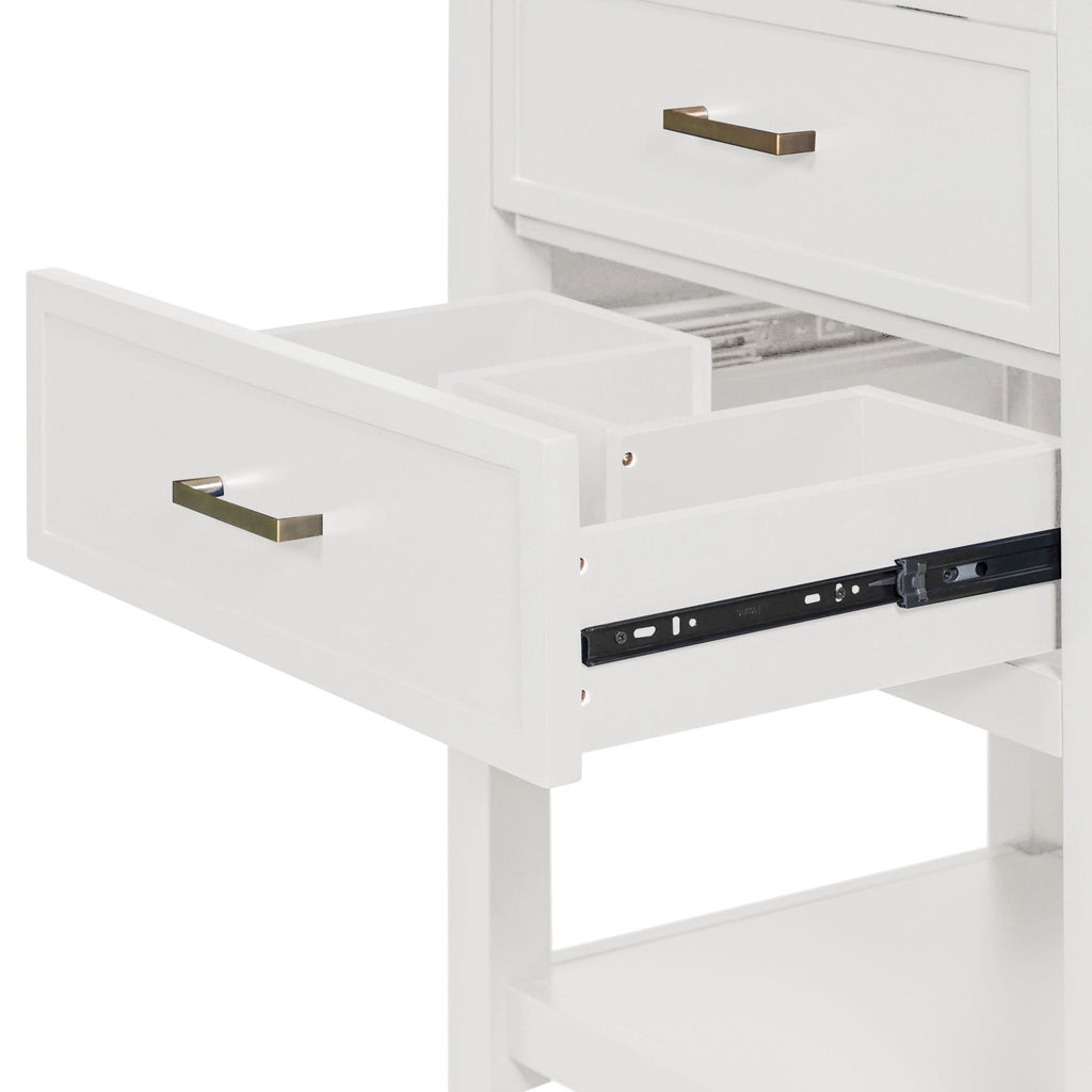 Leoglint 24'' Bathroom Vanity with Top Sink, Modern Bathroom Storage Cabinet with 2 Drawers, Single Sink Bathroom Vanity