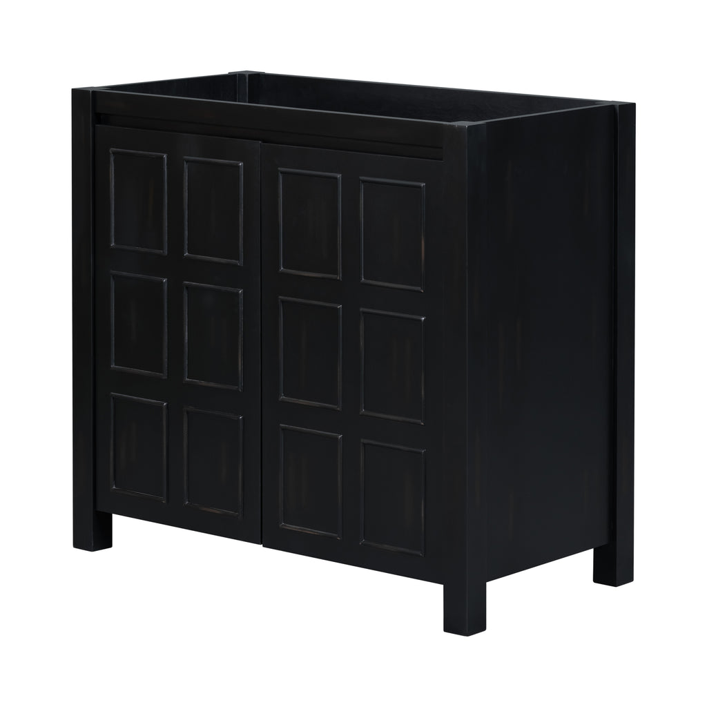 Leoglint [Cabinet Only] 36" Bathroom Vanity-Retro Espresso