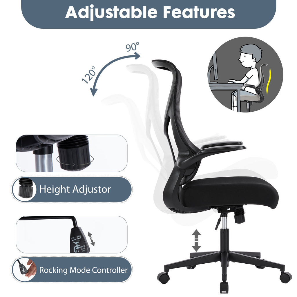 Leoglint Sweetcrispy Ergonomic Executive High-Back Office Chair Breathable Mesh Computer Chair