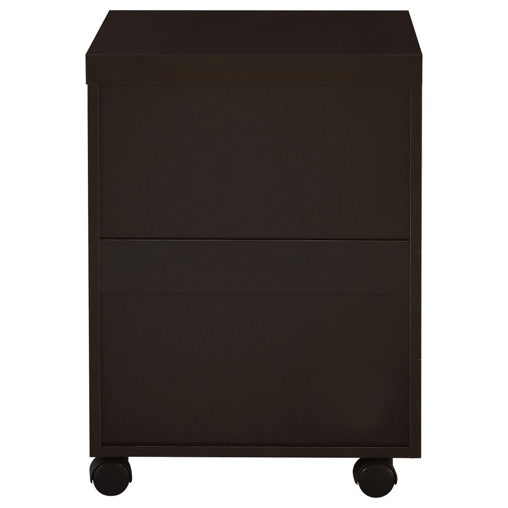 Leoglint Cappuccino 3-Drawer File Cabinet