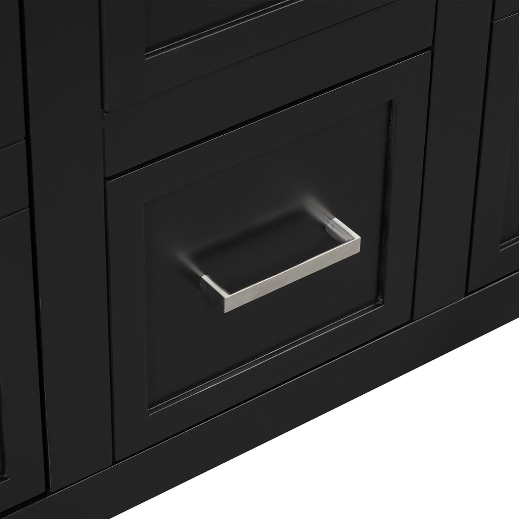 Leoglint [Cabinet Only] 36" Black Bathroom Vanity(Sink not included)