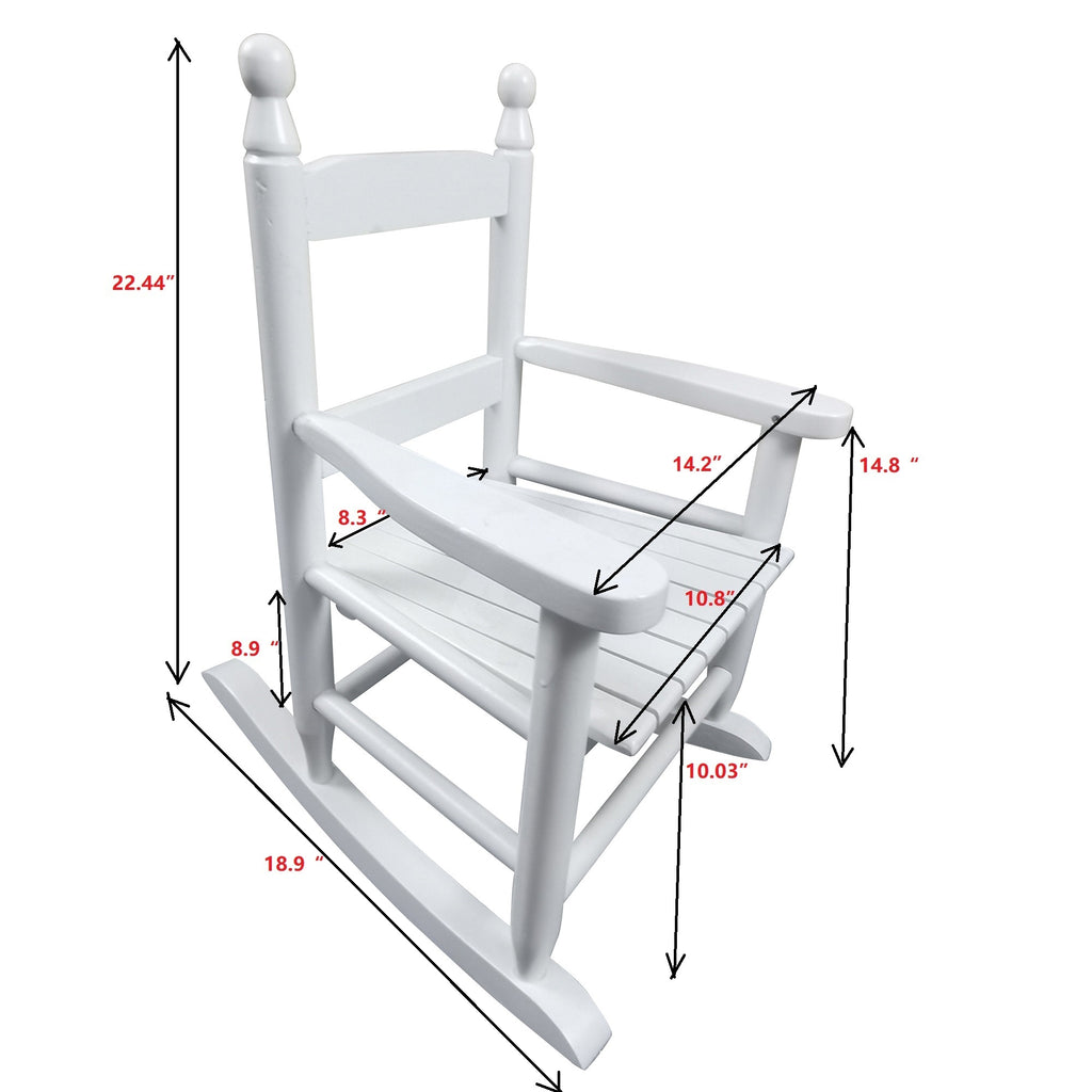 Leoglint Children's  rocking white Outdoor chair- Indoor or Outdoor -Suitable for kids-Durable