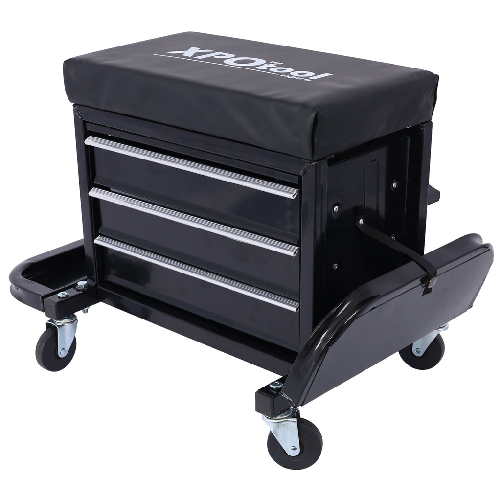 Leoglint 350-Pound Capacity Garage Glider Rolling Tool Chest Seat