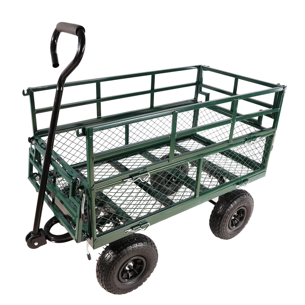 Leoglint Wagon Cart Garden cart trucks make it easier to transport firewood