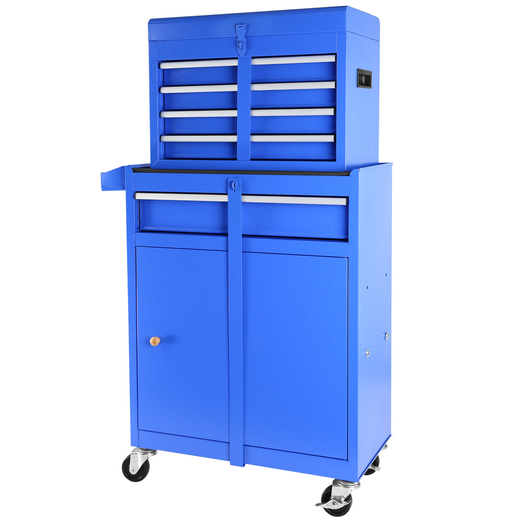 Leoglint 5-Drawer Rolling Tool Chest, High Capacity Tool Storage Cabinet W/Lockable Wheels, Adjustable Shelf & Anti-Slip Liner, Detachable Tool Box Organizer, Rolling Tool Cabinet