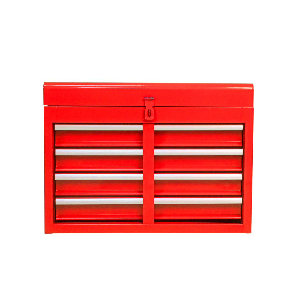 Leoglint Detachable 5 Drawer Tool Chest with Bottom Cabinet and One Adjustable Shelf--Red