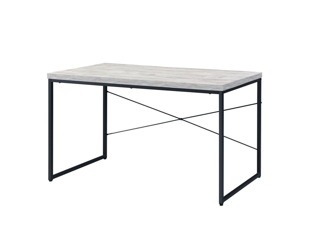 Leoglint ACME Jurgen Office Desk, Antique White & Black 92915