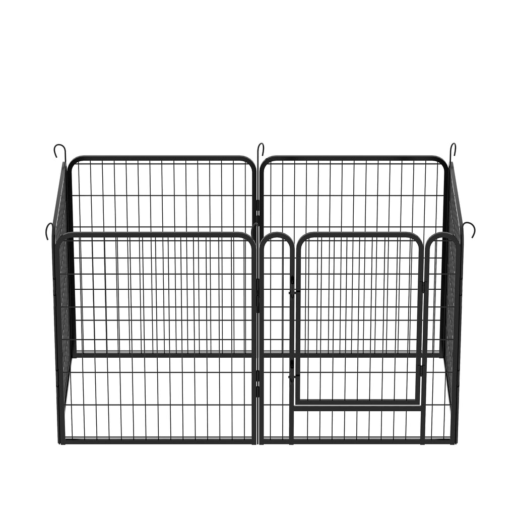 Leoglint 6 Panels Heavy Duty Metal Playpen with door,31.7"H Dog Fence Pet Exercise Pen for Outdoor, Indoor