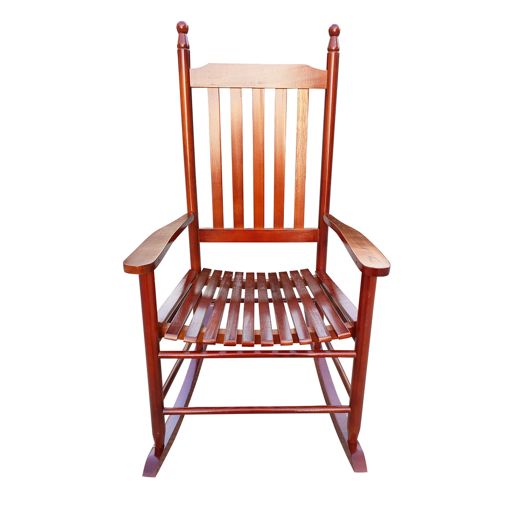 Leoglint wooden porch rocker Outdoor chair  Brown