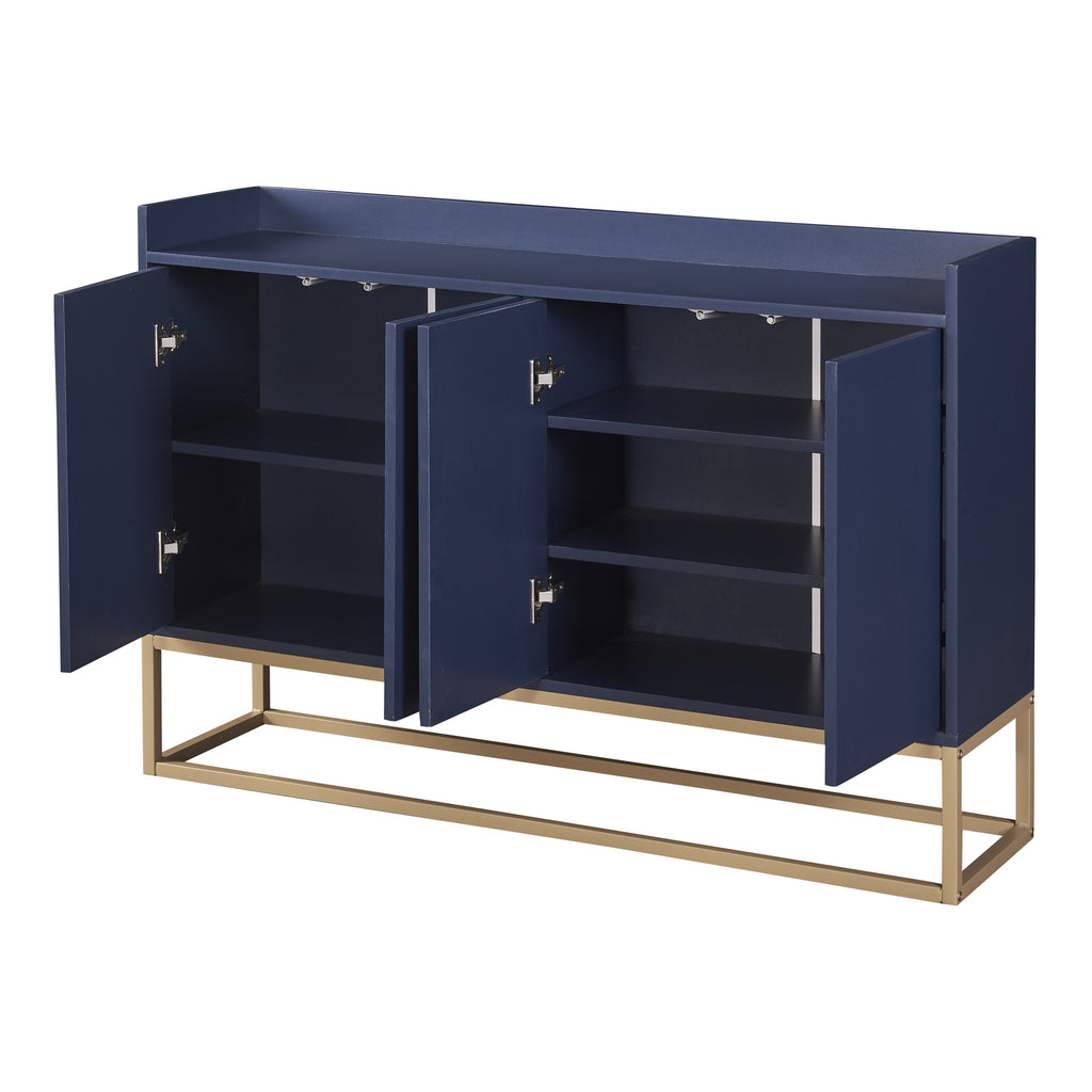 Leoglint TREXM Modern Sideboard Elegant Buffet Cabinet with Large Storage Space for Dining Room, Entryway (Navy)