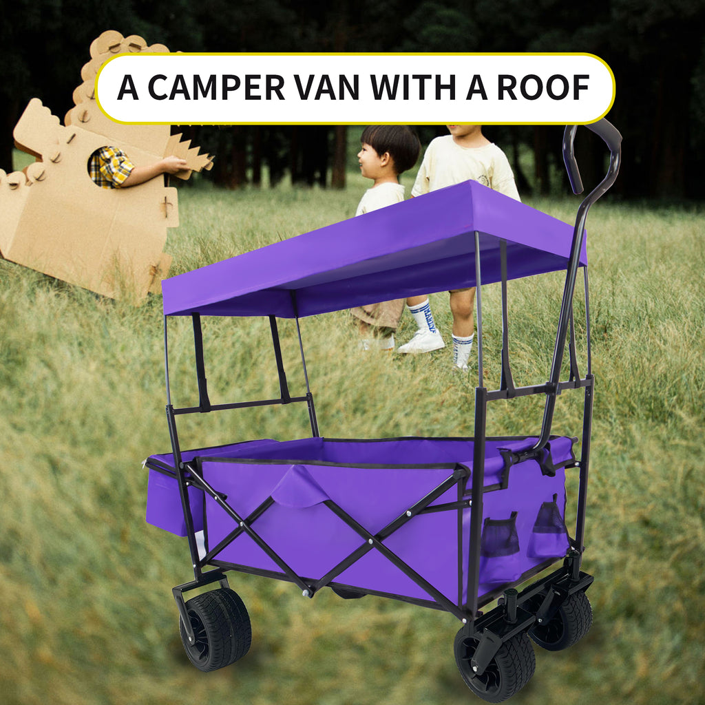 Leoglint Garden cart Outdoor Garden Park Utility kids wagon portable beach trolley cart camping foldable folding wagon