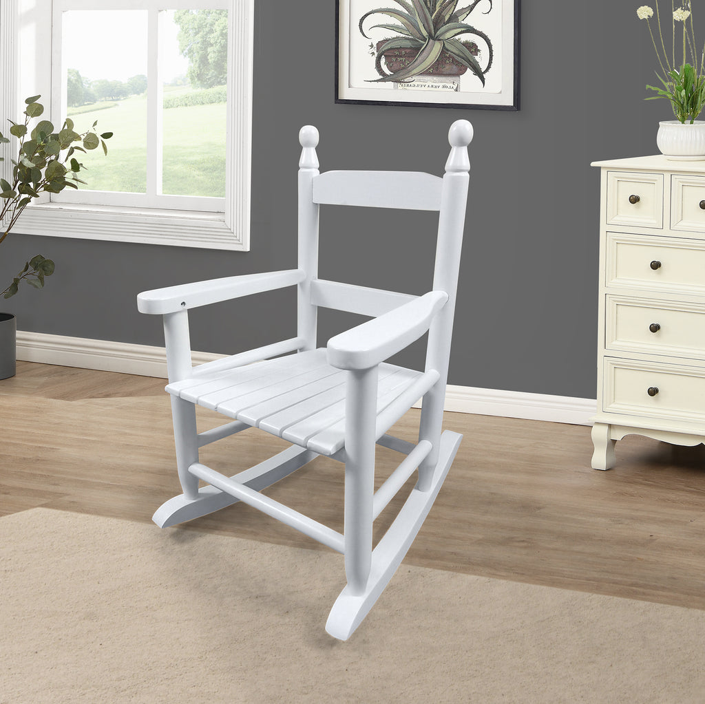 Leoglint Children's  rocking white Outdoor chair- Indoor or Outdoor -Suitable for kids-Durable