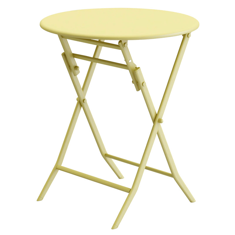 Leoglint 3 Piece Patio Bistro Set of Foldable Round Table and Chairs,Outdoor Chair Yellow