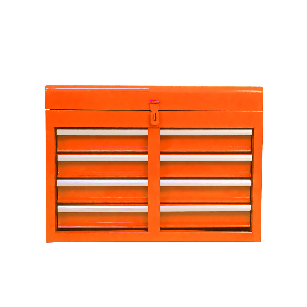 Leoglint Detachable 5 Drawer Tool Chest with Bottom Cabinet and One Adjustable Shelf--Orange