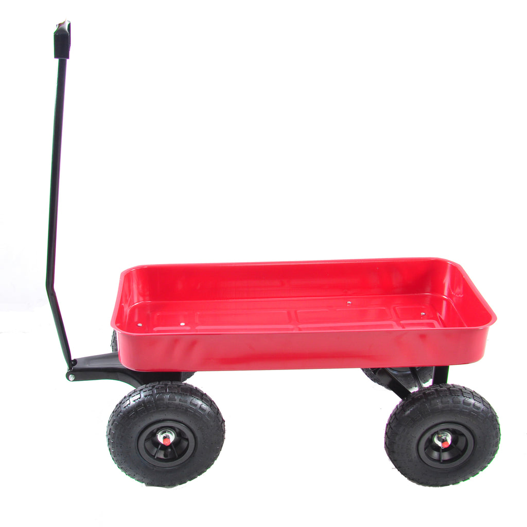 Leoglint Garden cart Outdoor Wagon All Terrain Pulling  Air Tires Children Kid Garden