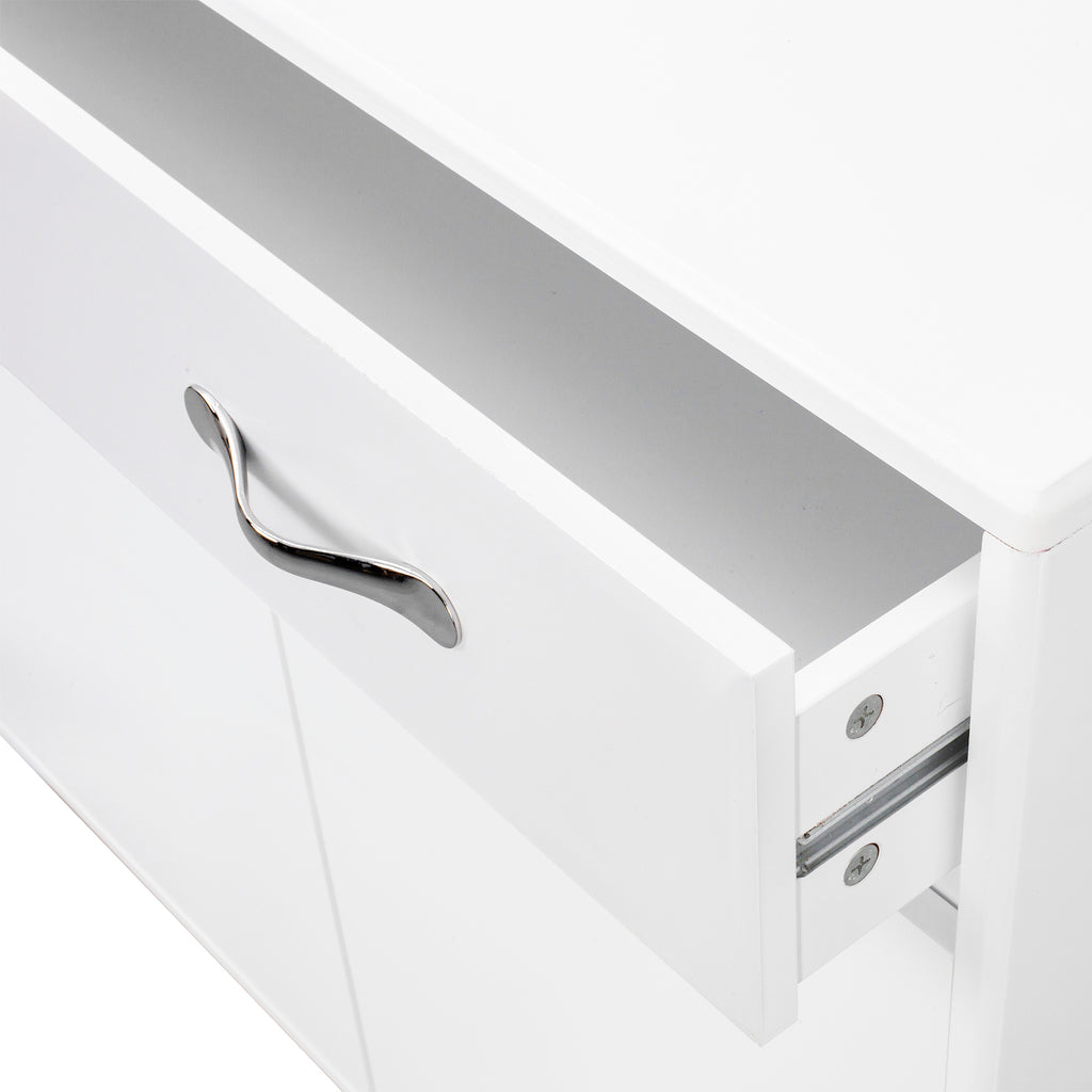 Leoglint Sideboard Two door Side Table-White