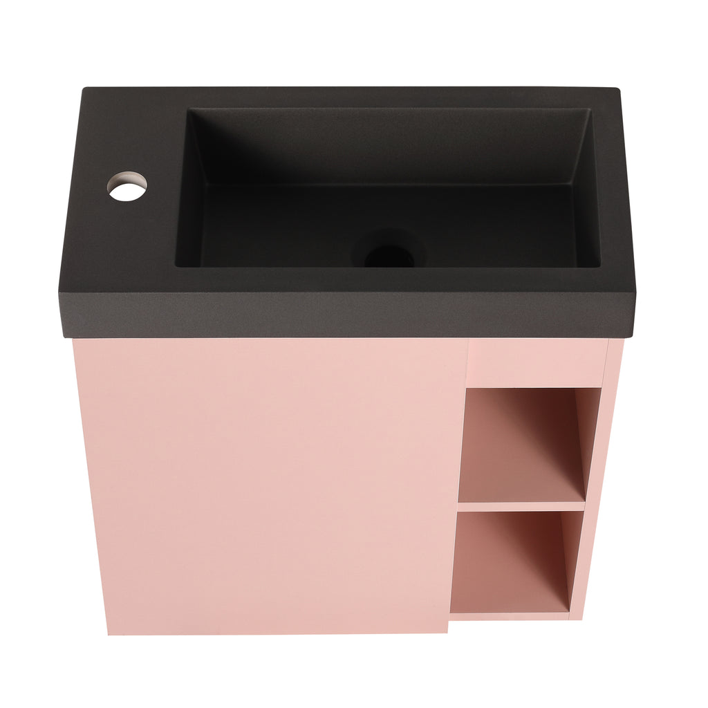 Leoglint 20'' Floating Wall-Mounted Bathroom Vanity with Resin Sink & Soft-Close Cabinet Door