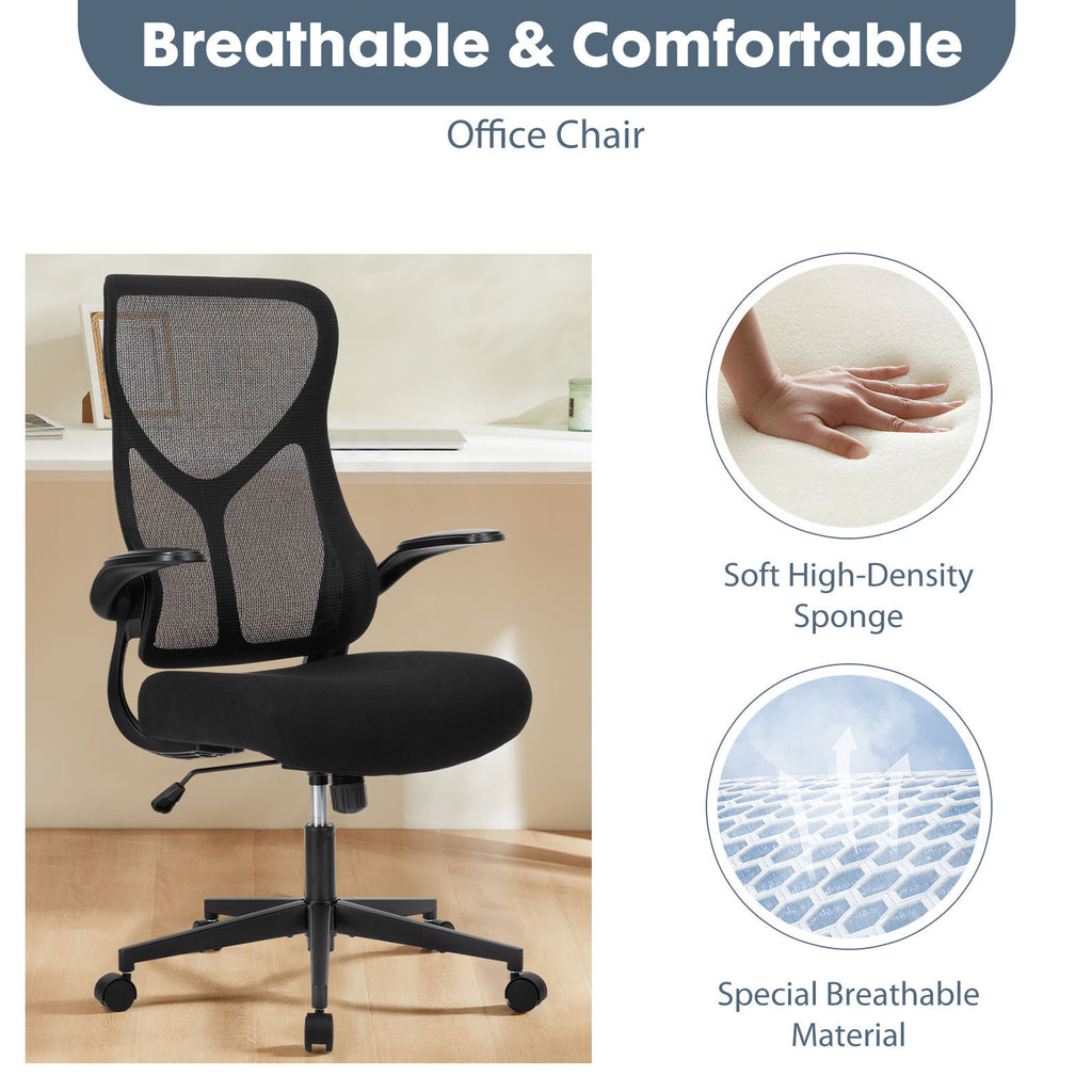 Leoglint Sweetcrispy Ergonomic Executive High-Back Office Chair Breathable Mesh Computer Chair