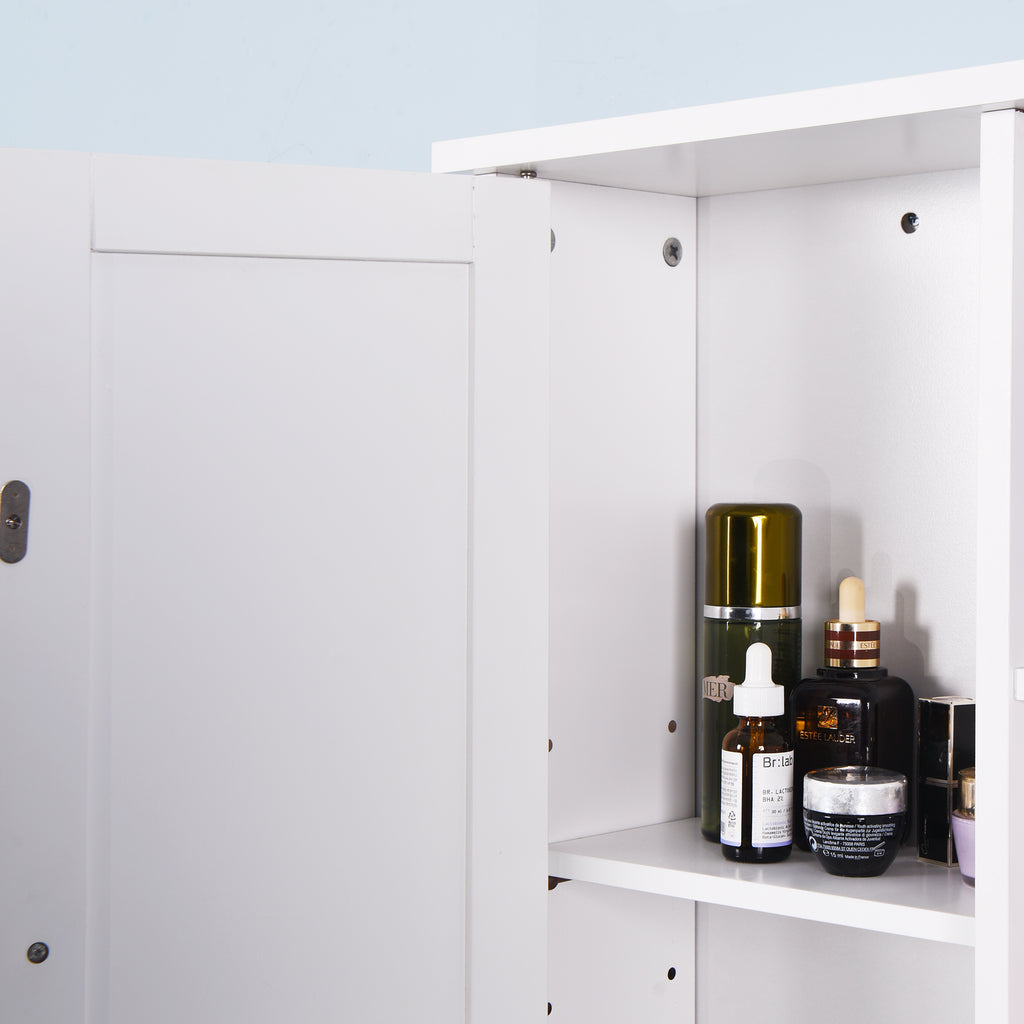 Leoglint Wall Mount Medicine Cabinet with a Door, Wooden Bathroom Storage Cabinet with Adjustable Shelf