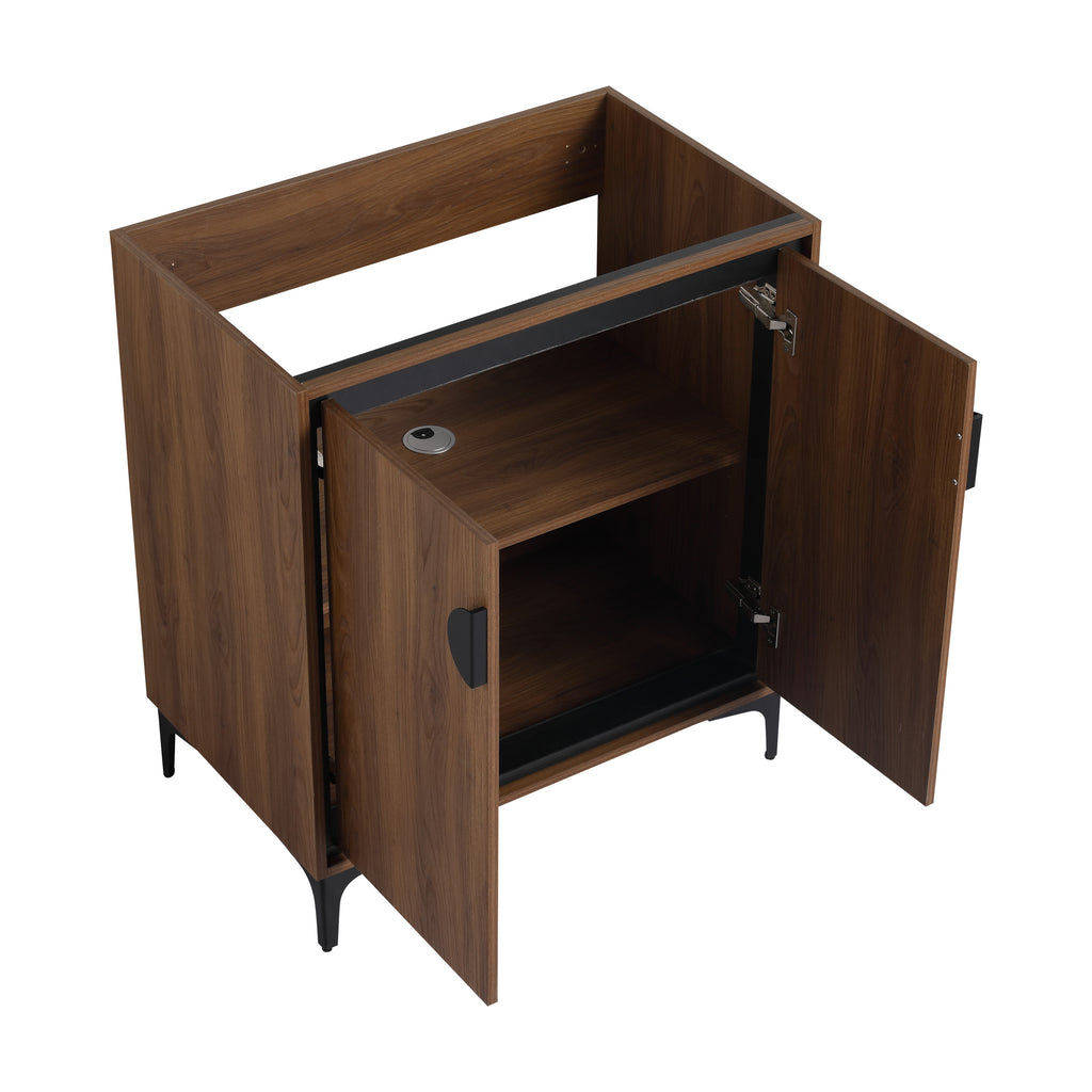 Leoglint 30 "Bathroom Vanity, 2 doors, Bathroom Cabinet Vanity Freestanding Cabinet Engineering wood Frame(Cabinet Only)