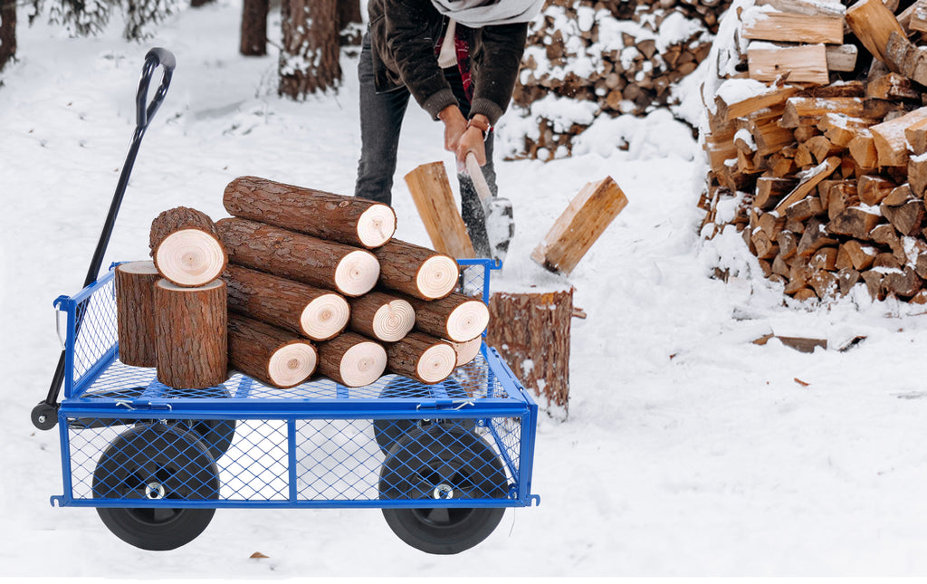 Leoglint Tools cart Wagon Cart Garden cart trucks make it easier to transport firewood