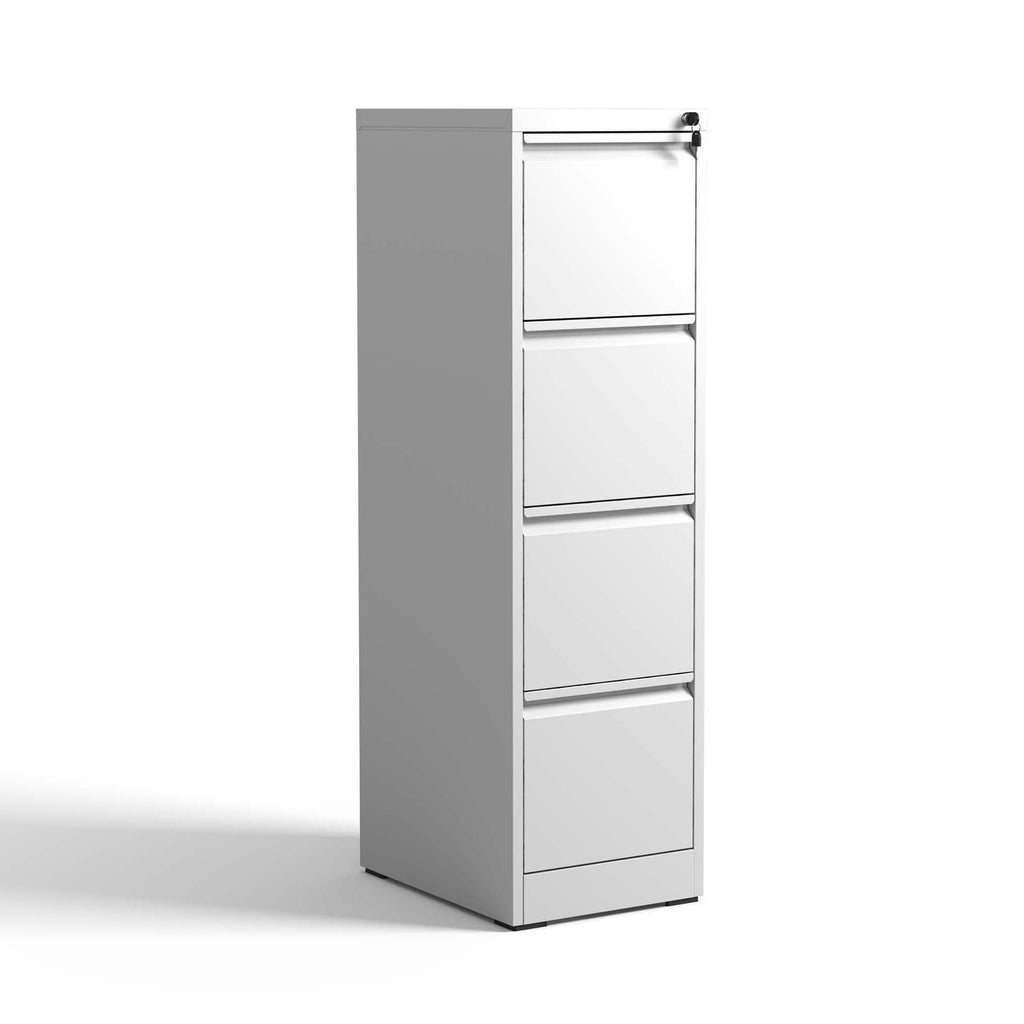 Leoglint 4 Drawer Metal Vertical File Cabinet with Lock Office Home Steel Vertical File Cabinet for A4 Legal/Letter Size