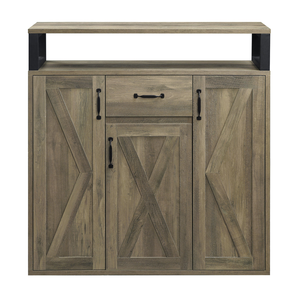 Leoglint Sideboard ACME Abiram Server in Rustic Oak Finish DN01027