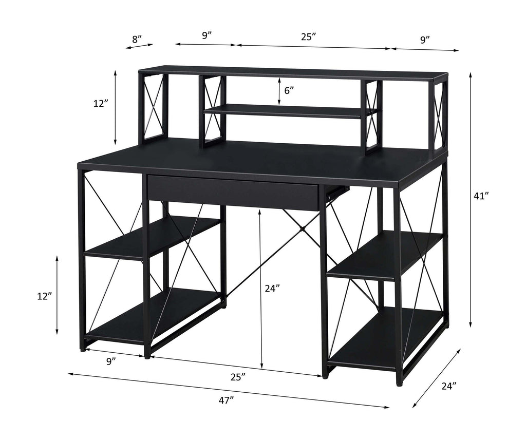 Leoglint ACME Amiel Office Desk, Black 92877